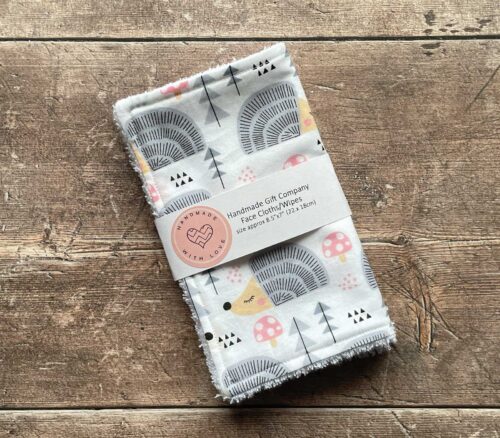 Face Cloth Hedgehog Design