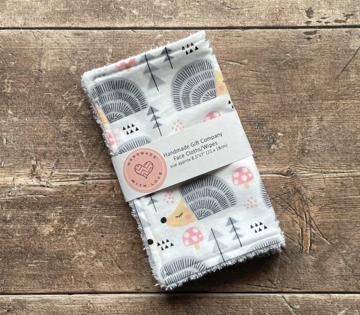 Face Cloth Hedgehog Design