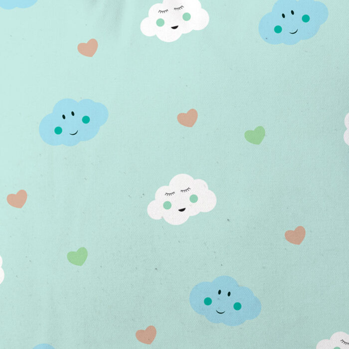 Mini Cushion Clouds Blue