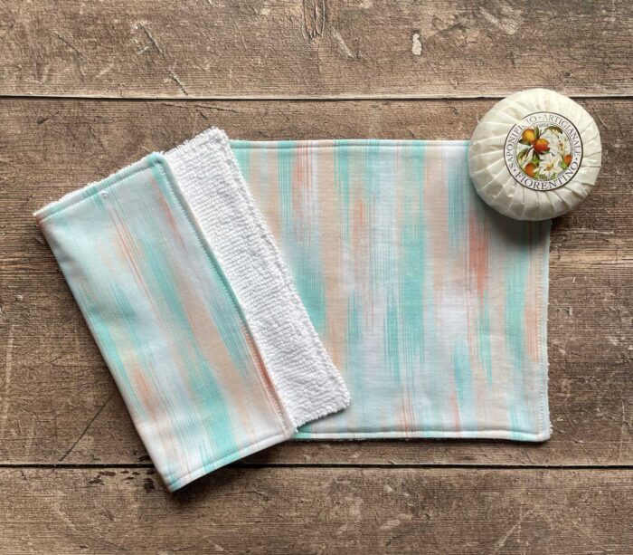 Face Cloth Abstract Green