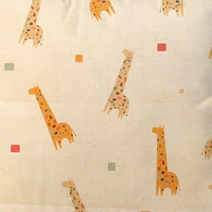 Mini Cushion Giraffes Orange