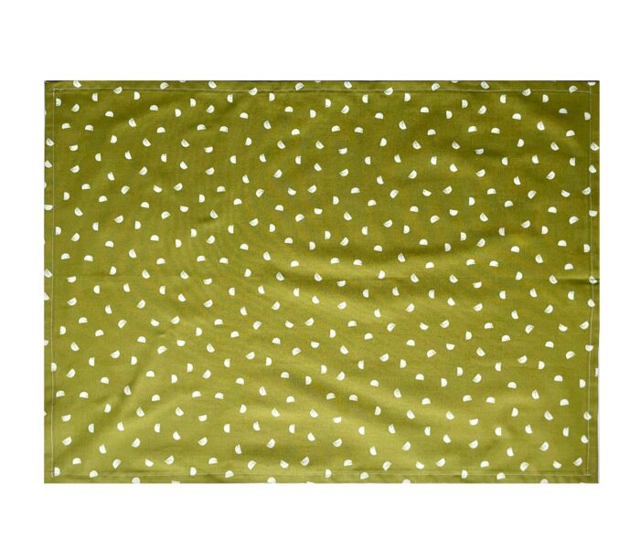 Tea Towel Green Abstract
