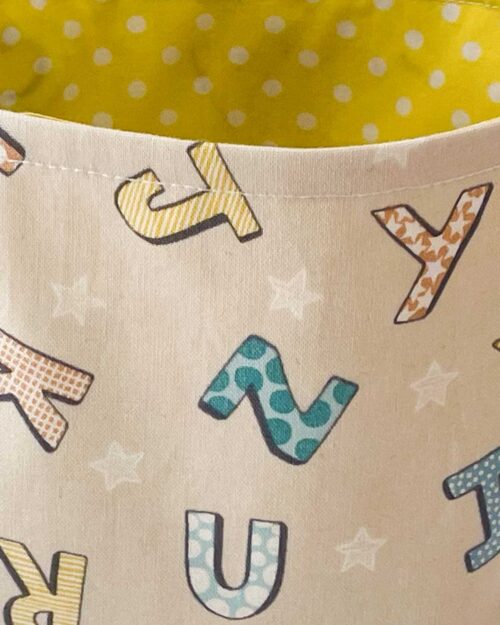 Tote Bag Coloured Alphabet
