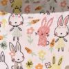 Childrens Tote Bag Easter Bunnies White