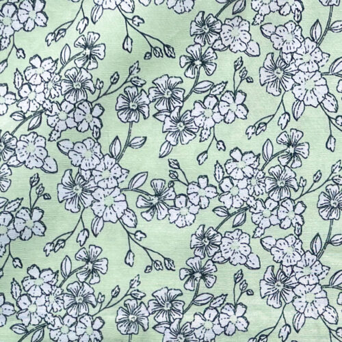 Green Floral Envelope Cushion.