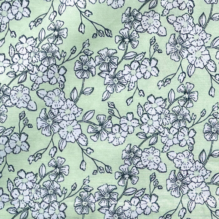 Green Floral Envelope Cushion.