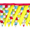 Coloured Wavy Flag Bunting