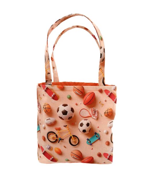 Childrens Tote Bag Sports Design