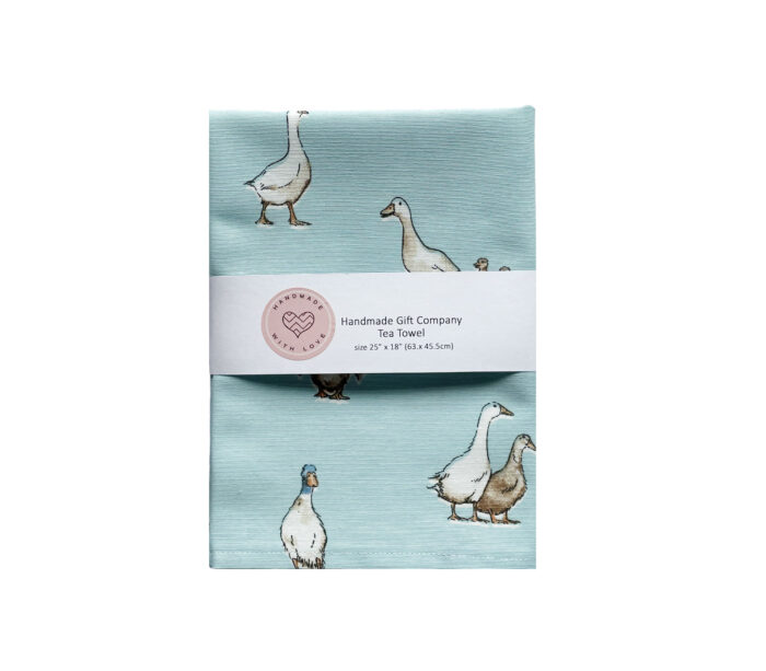 Tea Towel Geese Design