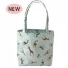 Tote Bag Giraffes Blue