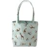 Tote Bag Giraffes Blue