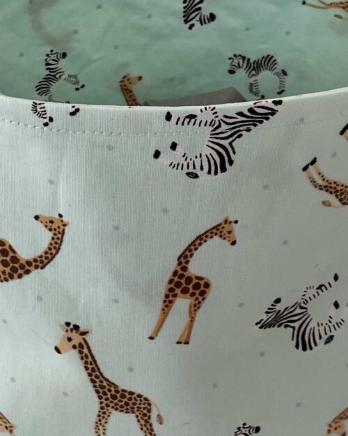 Tote Bag Giraffes Blue
