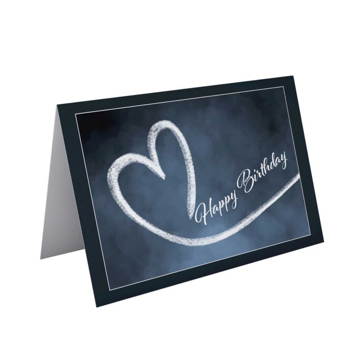 Heart Design Birthday Card 