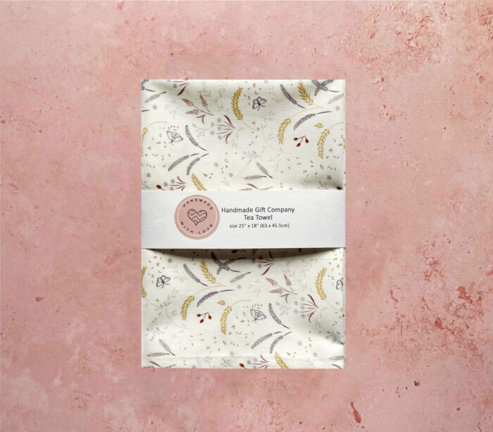 Tea Towel Lilac Floral