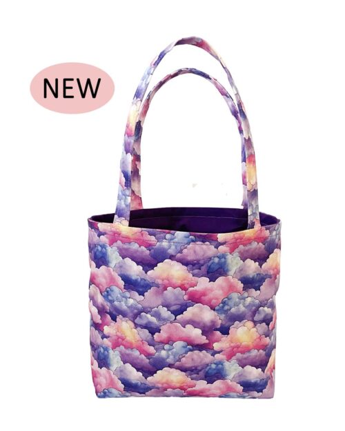 Childrens Tote Bag Coloured Clouds