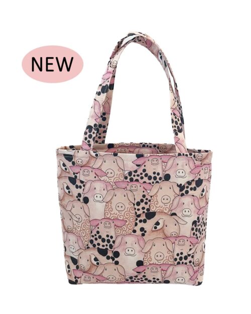 Childrens Tote Bag Little Pigs Design