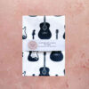 Tea Towel Guitars Black
