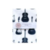 Tea Towel Guitars Black