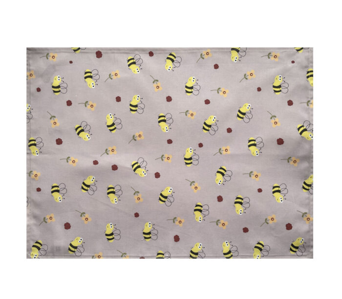 Tea Towel Bees Floral