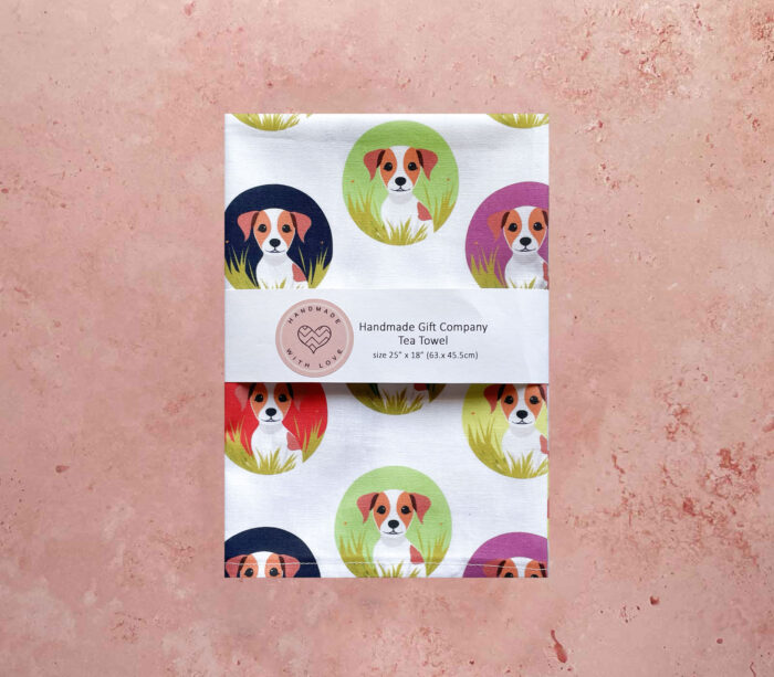 Tea Towel Coloured Dogs
