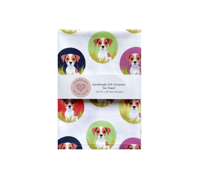 Tea Towel Coloured Dogs
