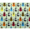 Tea Towel Coloured Guitars