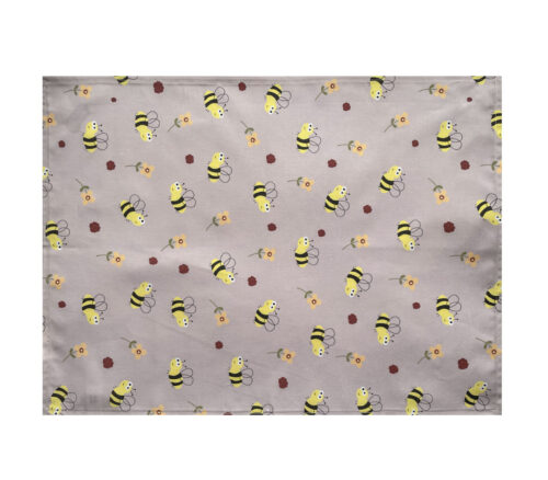 Tea Towel Bees Floral