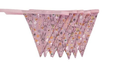 Bunny Rabbit Bunting Pink