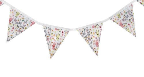 Bunny Rabbit Bunting White