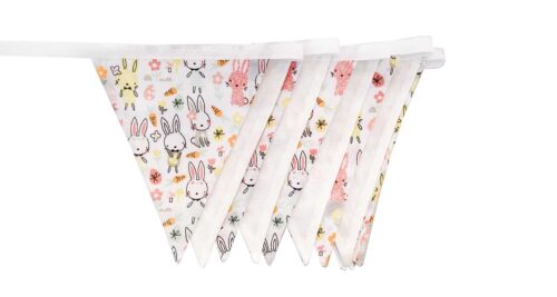Bunny Rabbit Bunting White