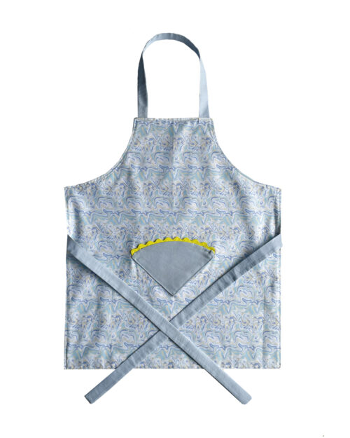 Children's Apron Blue Marble