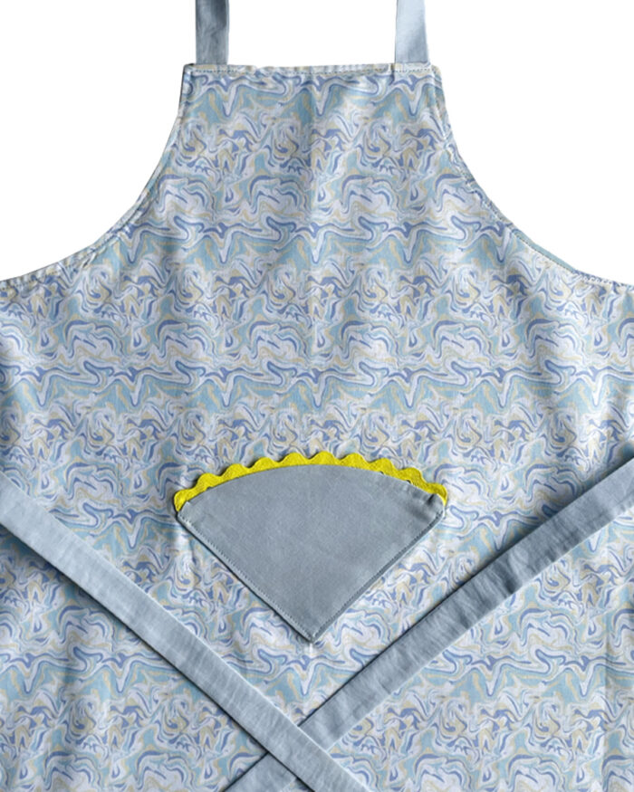 Children's Apron Blue Marble