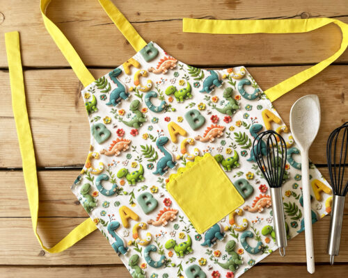 Children's Apron Coloured Alphabet