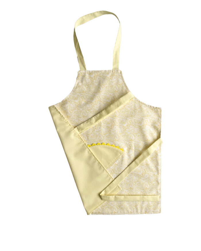 Children's Apron Lemon Marble