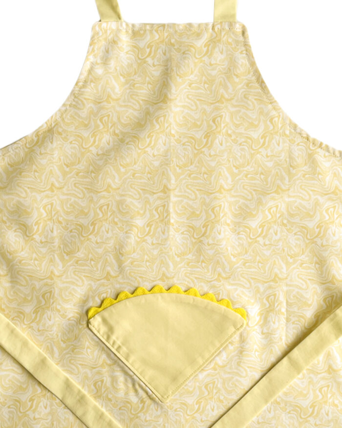 Children's Apron Lemon Marble