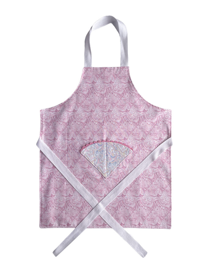 Children's Apron Pink Marble