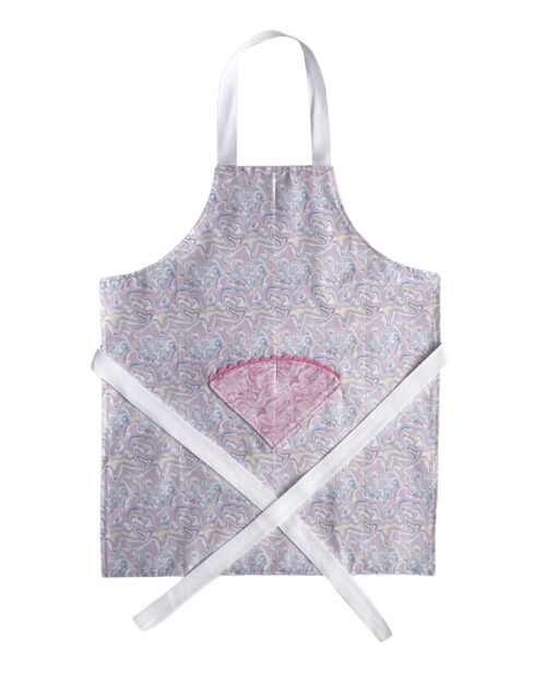 Children's Apron Pink Marble