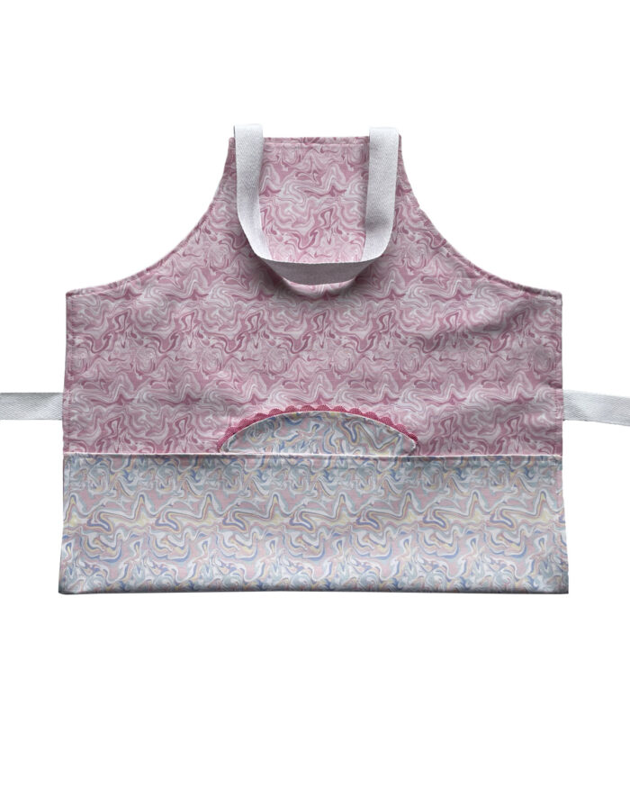 Children's Apron Pink Marble