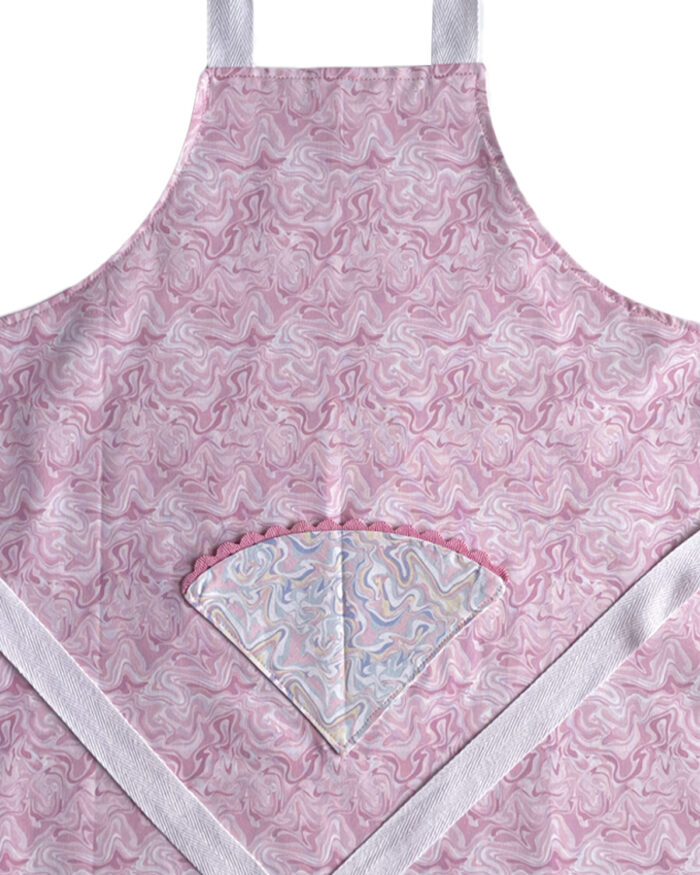 Children's Apron Pink Marble