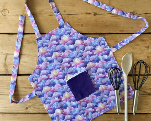 Children's Apron Coloured Clouds