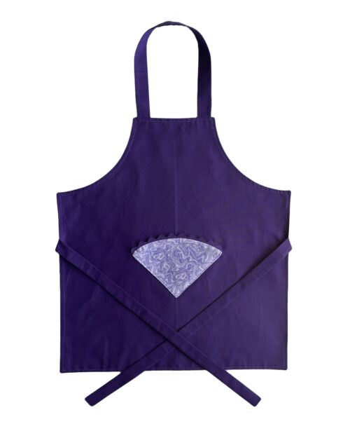 Children's Apron Purple Marble