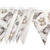 Zoo Animals Bunting White