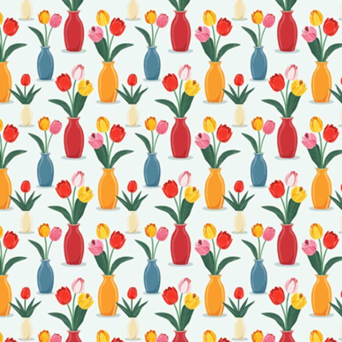 Floral Vases Gift Wrap