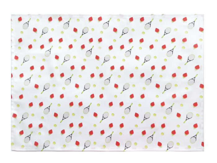 Tea Towel Tennis Design