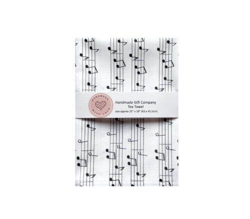 Tea Towel Music Notes