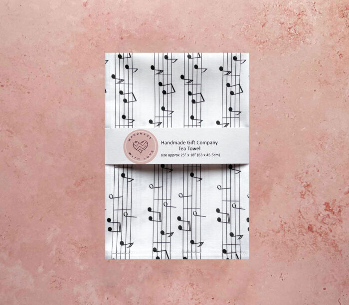 Tea Towel Music Notes