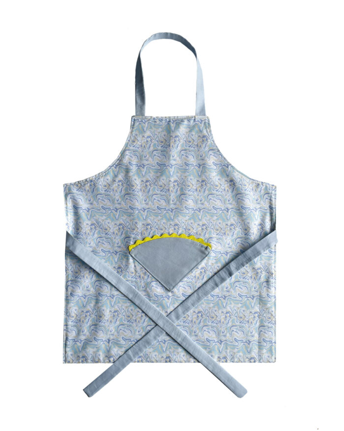 Children's Apron Blue Marble