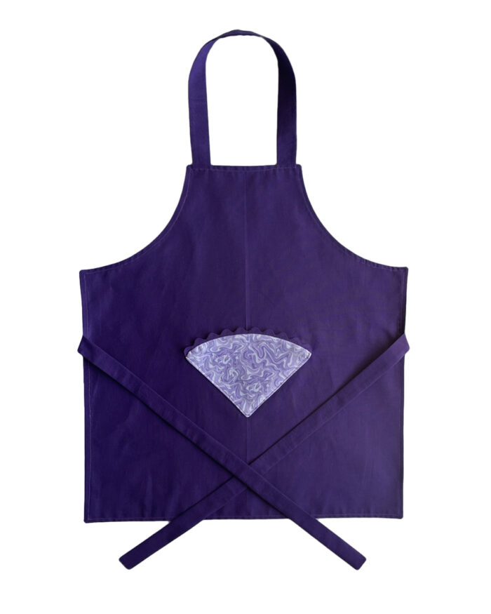 Children's Apron Purple Marble