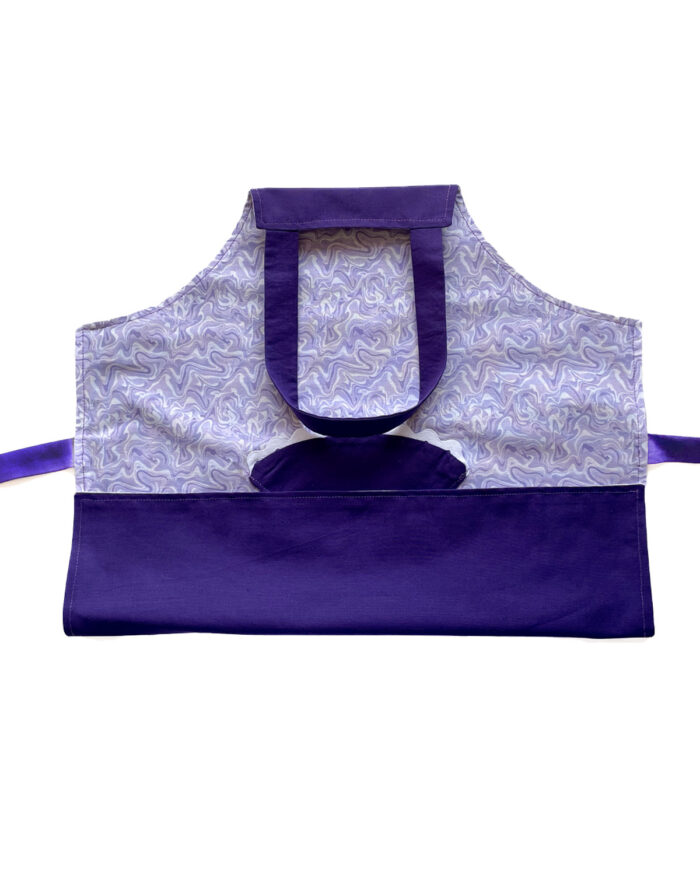 Children's Apron Purple Marble