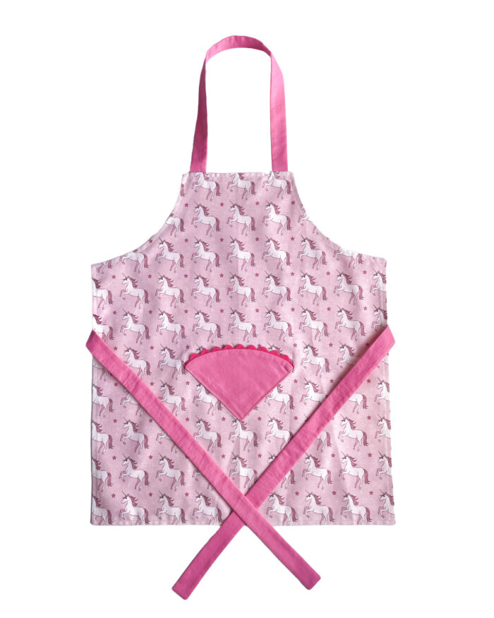 Children's Apron Pink Unicorns